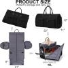 imageModoker Rolling Garment Bag for TravelWomens Convertible Garment Bags with Wheels Luggage Suit Travel Bags3 in 1 Carry On Wheeled Duffel BagPinkBlack