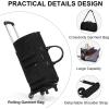 imageModoker Rolling Garment Bag for TravelWomens Convertible Garment Bags with Wheels Luggage Suit Travel Bags3 in 1 Carry On Wheeled Duffel BagPinkBlack