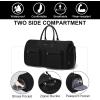 imageModoker Rolling Garment Bag for TravelWomens Convertible Garment Bags with Wheels Luggage Suit Travel Bags3 in 1 Carry On Wheeled Duffel BagPinkBlack