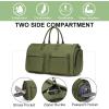 imageModoker Rolling Garment Bag for TravelWomens Convertible Garment Bags with Wheels Luggage Suit Travel Bags3 in 1 Carry On Wheeled Duffel BagPinkGreen