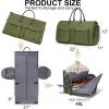 imageModoker Rolling Garment Bag for TravelWomens Convertible Garment Bags with Wheels Luggage Suit Travel Bags3 in 1 Carry On Wheeled Duffel BagPinkGreen