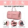 imageModoker Rolling Garment Bag for TravelWomens Convertible Garment Bags with Wheels Luggage Suit Travel Bags3 in 1 Carry On Wheeled Duffel BagPinkPink