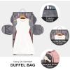 imageModoker Rolling Garment Bag for TravelWomens Convertible Garment Bags with Wheels Luggage Suit Travel Bags3 in 1 Carry On Wheeled Duffel BagPinkPink