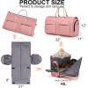 imageModoker Rolling Garment Bag for TravelWomens Convertible Garment Bags with Wheels Luggage Suit Travel Bags3 in 1 Carry On Wheeled Duffel BagPinkPink