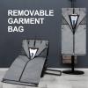 imageModoker Rolling Garment Bag with Wheels Luggage for Suits with Wheels Wheeled Garment Bag for Travel 2 in 1 Rolling Duffel Bag BlackBlack