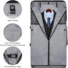 imageModoker Rolling Garment Bag with Wheels Luggage for Suits with Wheels Wheeled Garment Bag for Travel 2 in 1 Rolling Duffel Bag BlackJet Black