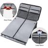 imageModoker Rolling Garment Bag with Wheels Luggage for Suits with Wheels Wheeled Garment Bag for Travel 2 in 1 Rolling Duffel Bag BlackJet Black