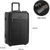 imageModoker Rolling Garment Bag with Wheels Luggage for Suits with Wheels Wheeled Garment Bag for Travel 2 in 1 Rolling Duffel Bag BlackJet Black