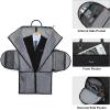 imageModoker Rolling Garment Bags Large Garment Duffle Bag with Wheels 3 in 1 Garment Suit Luggage Bag for Women Men Business Travel Weekender BlackBlack