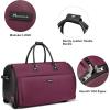 imageModoker Rolling Garment Bags Large Garment Duffle Bag with Wheels 3 in 1 Garment Suit Luggage Bag for Women Men Business Travel Weekender BlackRed