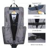 imageModoker Suit Luggage Garment Bag with Shoulder Strap Suit Carry on Bag Hanging Suitcase Garment Bags for Men Women Business TravelBlue