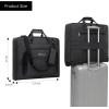 imageModoker Suit Luggage Garment Bag with Shoulder Strap Suit Carry on Bag Hanging Suitcase Garment Bags for Men Women Business TravelCharcoal Black