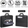 imageModoker Suit Luggage Garment Bag with Shoulder Strap Suit Carry on Bag Hanging Suitcase Garment Bags for Men Women Business TravelCharcoal Black