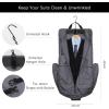 imageModoker Suit Luggage Garment Bag with Shoulder Strap Suit Carry on Bag Hanging Suitcase Garment Bags for Men Women Business TravelCharcoal Black