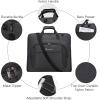 imageModoker Suit Luggage Garment Bag with Shoulder Strap Suit Carry on Bag Hanging Suitcase Garment Bags for Men Women Business TravelCharcoal Black