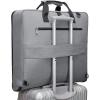 imageModoker Suit Luggage Garment Bag with Shoulder Strap Suit Carry on Bag Hanging Suitcase Garment Bags for Men Women Business TravelGrey