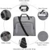 imageModoker Suit Luggage Garment Bag with Shoulder Strap Suit Carry on Bag Hanging Suitcase Garment Bags for Men Women Business TravelGrey2