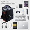 imageModoker Vintage Laptop Backpack for Women MenTravel Backpacks with USB Charging Port Fashion Backpack Fits 156Inch Notebook BlackBlack