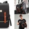 imageModoker Vintage Laptop Backpack for Women MenTravel Backpacks with USB Charging Port Fashion Backpack Fits 156Inch Notebook BlackBlack