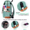 imageModoker Vintage Laptop Backpack for Women MenTravel Backpacks with USB Charging Port Fashion Backpack Fits 156Inch Notebook BlackGreen