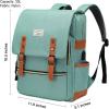 imageModoker Vintage Laptop Backpack for Women MenTravel Backpacks with USB Charging Port Fashion Backpack Fits 156Inch Notebook BlackGreen