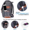 imageModoker Vintage Laptop Backpack for Women MenTravel Backpacks with USB Charging Port Fashion Backpack Fits 156Inch Notebook BlackGrey