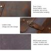 imageModoker Waxed Canvas Backpack Leather Rucksack Knapsack for Men Woman Satchel Backpack Vintage Travel Laptop Backpack 156 Inch Retro Flap Backpacks Canvas Casual Daypack PurplePurple