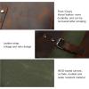 imageModoker Waxed Canvas Backpack Leather Rucksack Knapsack for Men Woman Satchel Backpack Vintage Travel Laptop Backpack 156 Inch Retro Flap Backpacks Canvas Casual Daypack PurpleGreen