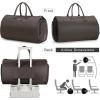 imageWomens Convertible Garment Bags for Travel Modoker Waterproof Carry On Garment Bag Garment Duffel BagClassic Brown