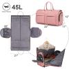 imageWomens Convertible Garment Bags for Travel Modoker Waterproof Carry On Garment Bag Garment Duffel BagPink
