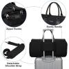 imageWomens Convertible Garment Bags for Travel Modoker Waterproof Carry On Garment Bag Garment Duffel BagQuilted Black