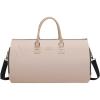 imageModoker Convertible Garment Bags for Travel Carry on Garment Duffel Bag for Women Men Weekender  2 in 1 Hanging Suitcase Suit Travel Bags GreenA Pink