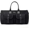 imageModoker Garment Convertible Weekender BagCarry on Canvas Garment Duffle Bag Heavy Duty Overnight Bags for Men WomenCanvas Black