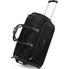 imageModoker Rolling Garment Bags Large Garment Duffle Bag with Wheels 3 in 1 Garment Suit Luggage Bag for Women Men Business Travel Weekender BlackBlack