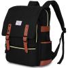 imageModoker Vintage Laptop Backpack for Women MenTravel Backpacks with USB Charging Port Fashion Backpack Fits 156Inch Notebook BlackBlack