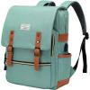 imageModoker Vintage Laptop Backpack for Women MenTravel Backpacks with USB Charging Port Fashion Backpack Fits 156Inch Notebook BlackGreen