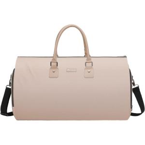 imageModoker Convertible Garment Bags for Travel Carry on Garment Duffel Bag for Women Men Weekender  2 in 1 Hanging Suitcase Suit Travel Bags GreenA Pink