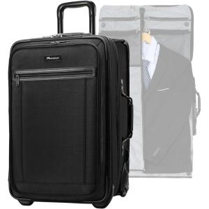 imageModoker Rolling Garment Bag with Wheels Luggage for Suits with Wheels Wheeled Garment Bag for Travel 2 in 1 Rolling Duffel Bag BlackBlack