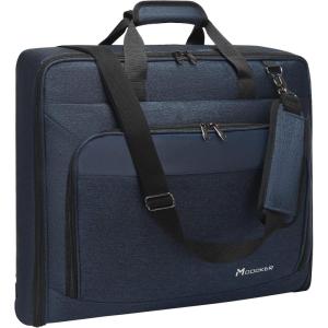 imageModoker Suit Luggage Garment Bag with Shoulder Strap Suit Carry on Bag Hanging Suitcase Garment Bags for Men Women Business TravelBlue