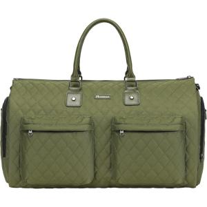 imageWomens Convertible Garment Bags for Travel Modoker Waterproof Carry On Garment Bag Garment Duffel BagGreen