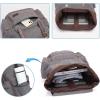 imageModoker Vintage Rucksack Backpack for Men Women 17 Inch Laptop Backpack  Travel or Work Bookbag Fits Computer ampamp Tablet Canvas Fashion Daypack with USB Charging Port in GreyGrey