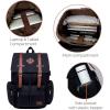 imageModoker Vintage Rucksack Backpack for Men Women 17 Inch Laptop Backpack  Travel or Work Bookbag Fits Computer ampamp Tablet Canvas Fashion Daypack with USB Charging Port in GreyBlack