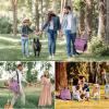 imageDog Travel Bag Airline Approved Pet Travel Bag with 2 Dog Treat Training Pouches for Weekend Pet Travel Supplies ampamp Accessories BlackPink