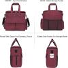 imageDog Travel Bag Airline Approved Pet Travel Bag with 2 Dog Treat Training Pouches for Weekend Pet Travel Supplies ampamp Accessories BlackRose Red
