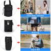 imageDog Travel Bag Airline Approved Pet Travel Bag with 2 Dog Treat Training Pouches for Weekend Pet Travel Supplies ampamp Accessories BlackSBlack