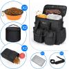 imageDog Travel Bag Airline Approved Pet Travel Bag with 2 Dog Treat Training Pouches for Weekend Pet Travel Supplies ampamp Accessories BlackSBlack
