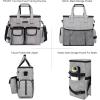 imageDog Travel Bag Airline Approved Pet Travel Bag with 2 Dog Treat Training Pouches for Weekend Pet Travel Supplies ampamp Accessories BlackSGrey
