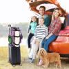 imageDog Travel Bag Airline Approved Pet Travel Bag with 2 Dog Treat Training Pouches for Weekend Pet Travel Supplies ampamp Accessories BlackSPurple