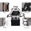 imageModoker Dog Travel Bag  Airline Approved Backpack for Pet Accessories Organizer Tote Weekend Bag with 2 Dog Food Containers 2 Collapsible Bowls 1 Pet Mat BlackGrey