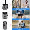 imageModoker Dog Travel Bag Backpack Airline Approved Pet Accessories Organizer for Dog and Cat with Shoulder Strap 2 Dog Food Storage Containers 2 Collapsible Dog Bowls1 Pet Mat GreyCharcoal Grey